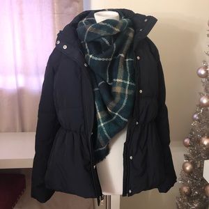 Lark & ro peplum puffer jacket